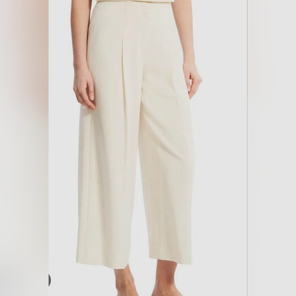 Simons Pants - SIMONS IVORY WIDE TROUSER SIZE 10